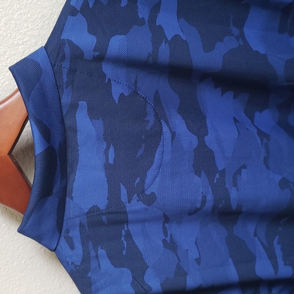 NWT Ben Hogan performance men's golf blue polo camouflage shirt size small - Picture 7 of 10